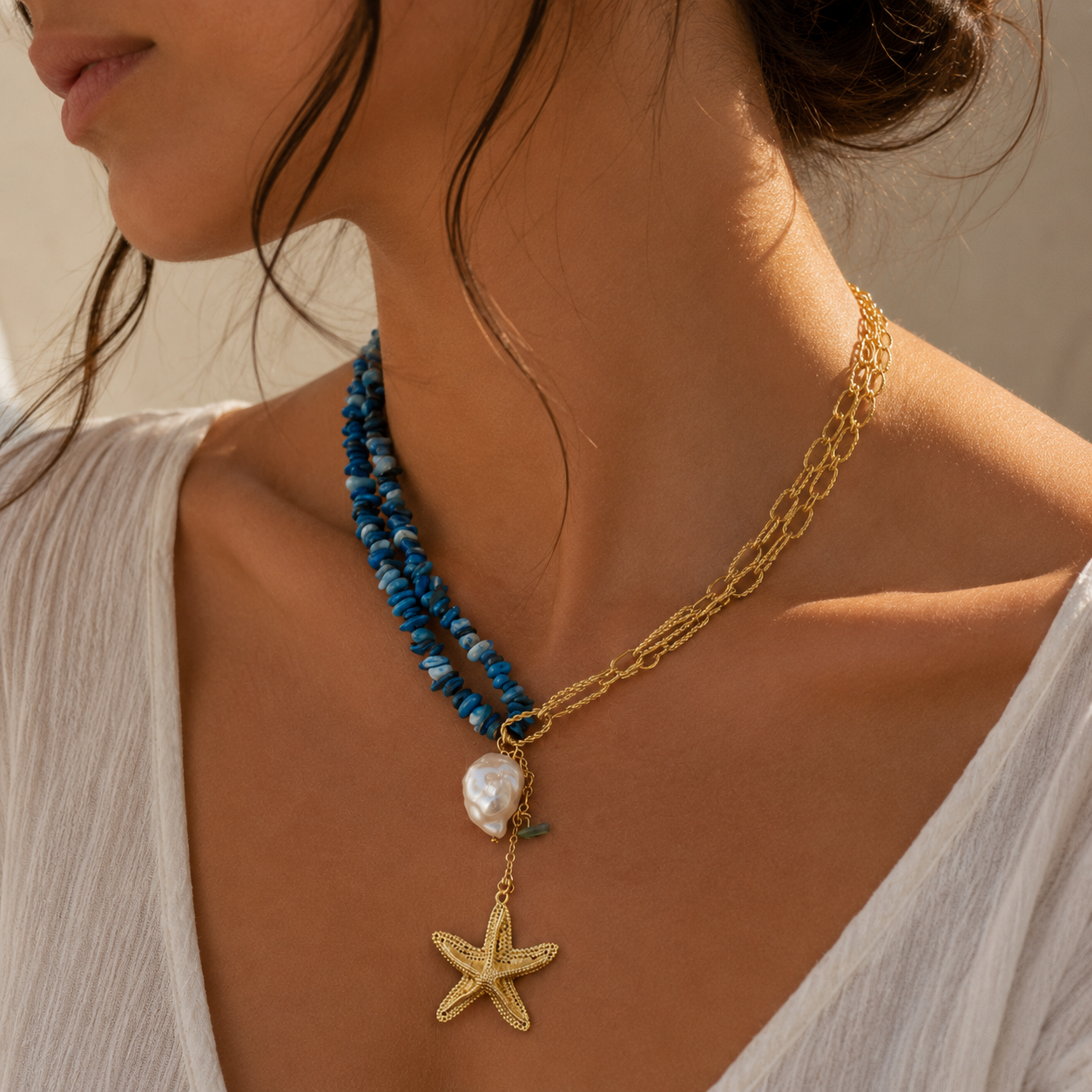 Ocean Pearl Necklace