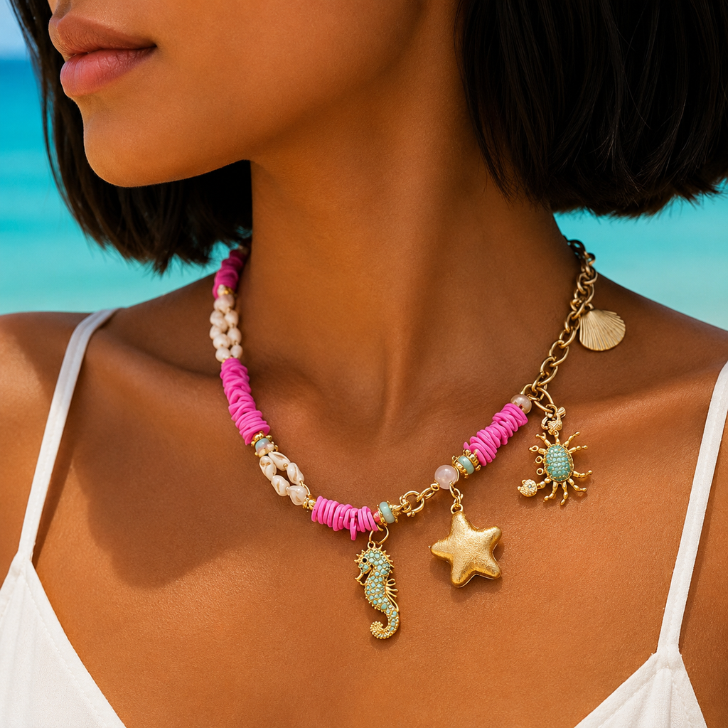 Pink Ocean Charm